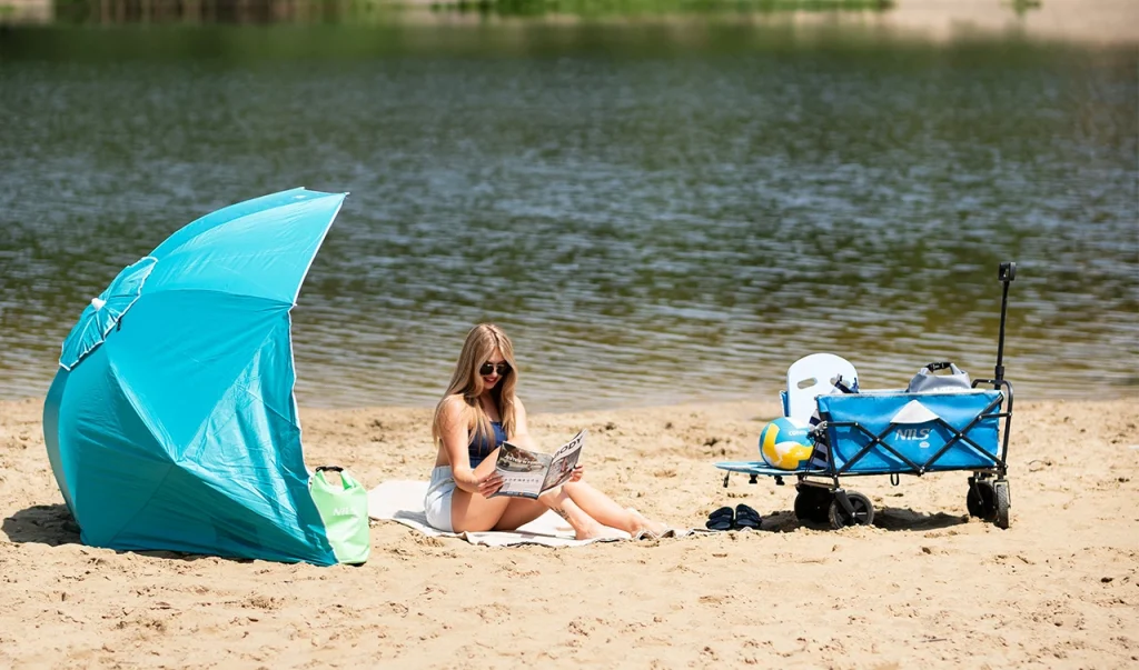 wózek plażowy